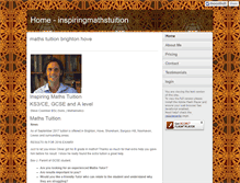 Tablet Screenshot of inspiringmathstuition.co.uk
